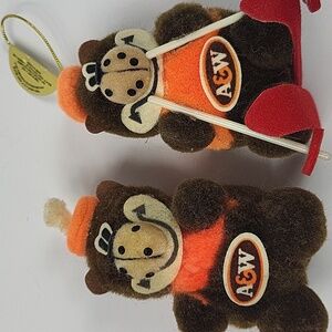 Vintage A&W Christmas Tree Ornaments Set